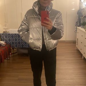 Silver gray winter jacket new with tag